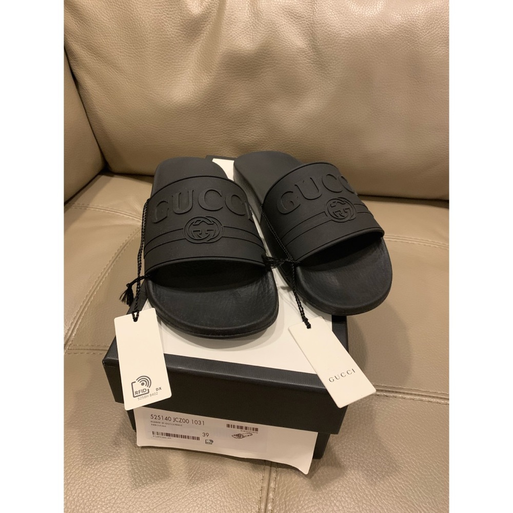 Gucci Logo Rubber Slides
